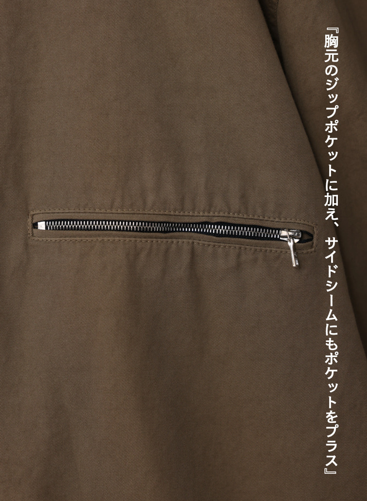 ハリントンジャケット / COTTON GABARDINE HARRNGTON JACKET 詳細画像 Camel 9