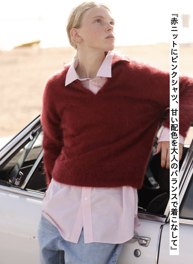 オーバーサイズシャツ / COTTON CASHMERE LAWN OVERSIZED SHIRT 詳細画像 Pink 6