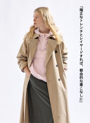 アノラックパーカー / COTTON CASHMERE LAWN ANORAK PARKA 詳細画像 Pink 6