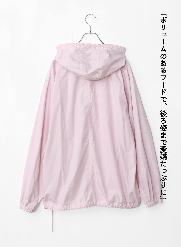 アノラックパーカー / COTTON CASHMERE LAWN ANORAK PARKA 詳細画像 Pink 8
