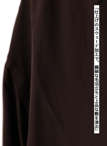 スキッパーシャツ / FIBRIL SILK TAFTA SKIPPER SHIRT 詳細画像 Wine Red 11