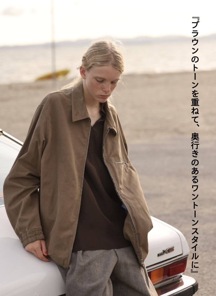 スキッパーシャツ / FIBRIL SILK TAFTA SKIPPER SHIRT 詳細画像 Wine Red 4