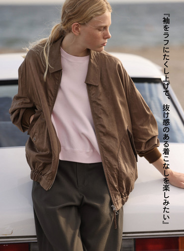 フライトジャケット / CRISPY TWILL FLIGHT JACKET 詳細画像 Camel 4