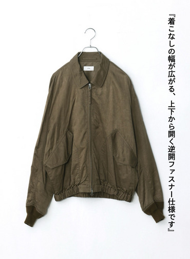 フライトジャケット / CRISPY TWILL FLIGHT JACKET 詳細画像 Camel 6