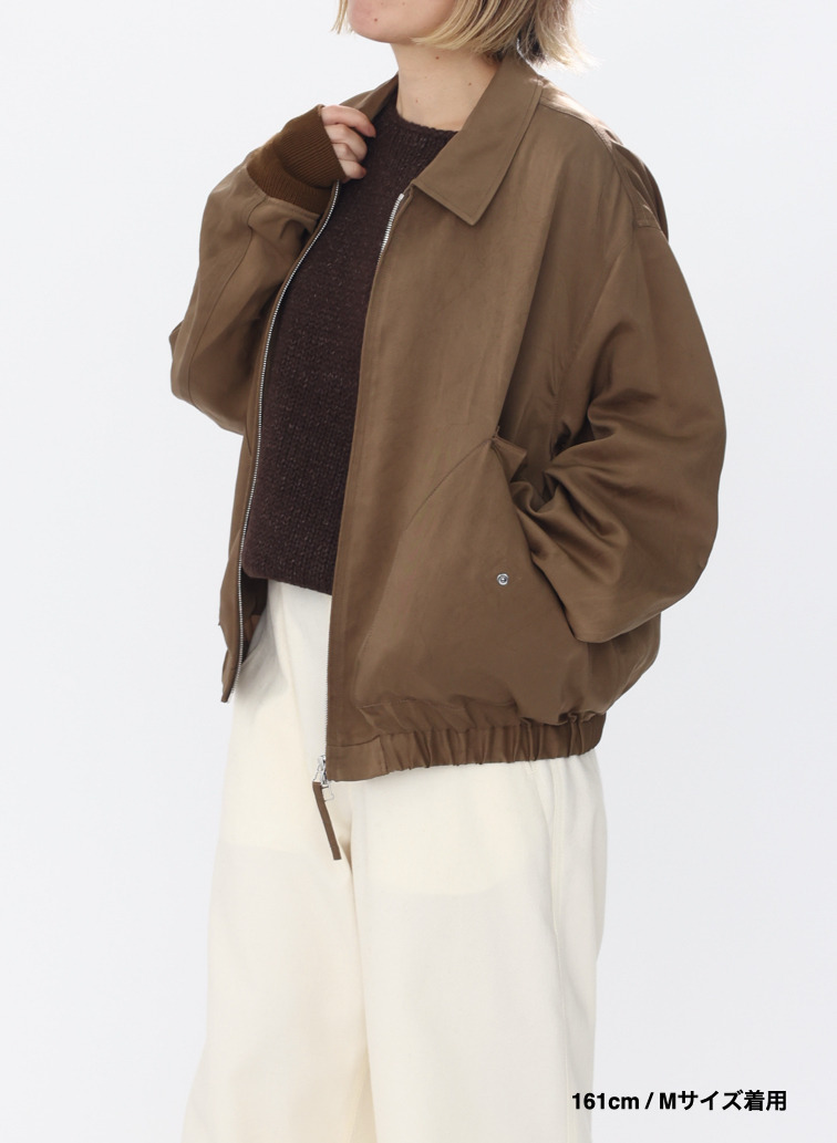 フライトジャケット / CRISPY TWILL FLIGHT JACKET 詳細画像 Camel 19