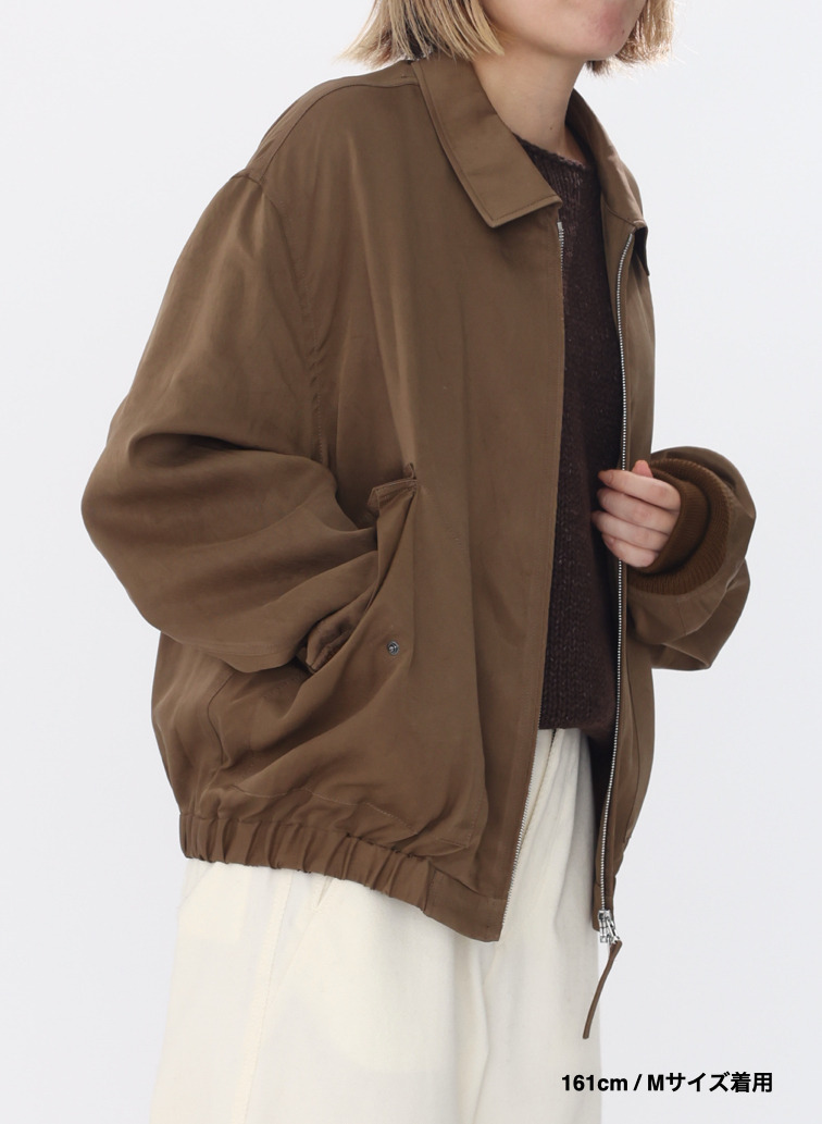 フライトジャケット / CRISPY TWILL FLIGHT JACKET 詳細画像 Camel 20