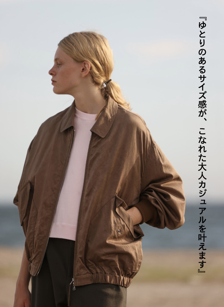 フライトジャケット / CRISPY TWILL FLIGHT JACKET 詳細画像 Camel 5