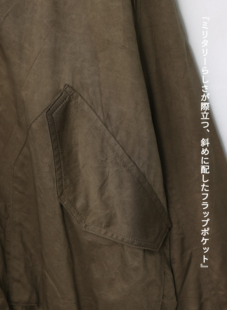 フライトジャケット / CRISPY TWILL FLIGHT JACKET 詳細画像 Camel 9