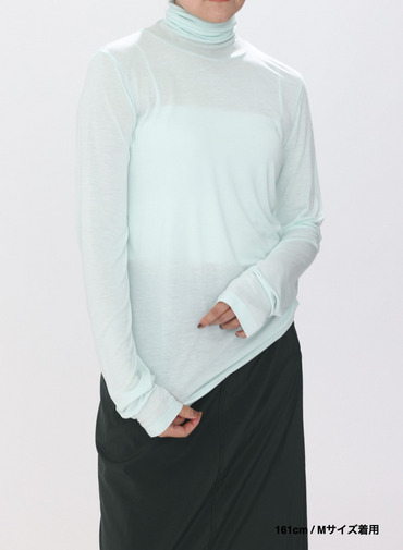 タートルネックプルオーバー / MODAL SILK JERSEY TURTLENECK PULLOVER 詳細画像 Peppermint Green 14