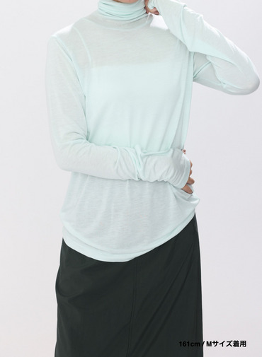 タートルネックプルオーバー / MODAL SILK JERSEY TURTLENECK PULLOVER 詳細画像 Peppermint Green 15