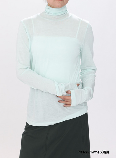 タートルネックプルオーバー / MODAL SILK JERSEY TURTLENECK PULLOVER 詳細画像 Peppermint Green 17