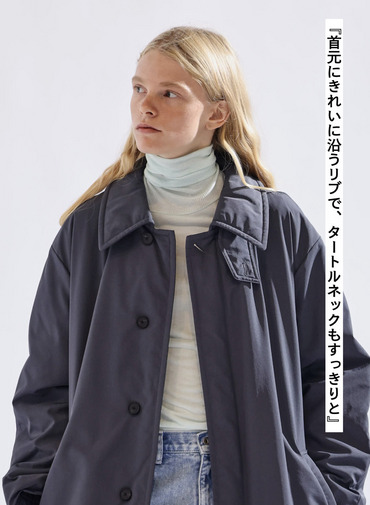 タートルネックプルオーバー / MODAL SILK JERSEY TURTLENECK PULLOVER 詳細画像 Peppermint Green 4
