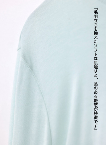 タートルネックプルオーバー / MODAL SILK JERSEY TURTLENECK PULLOVER 詳細画像 Peppermint Green 8
