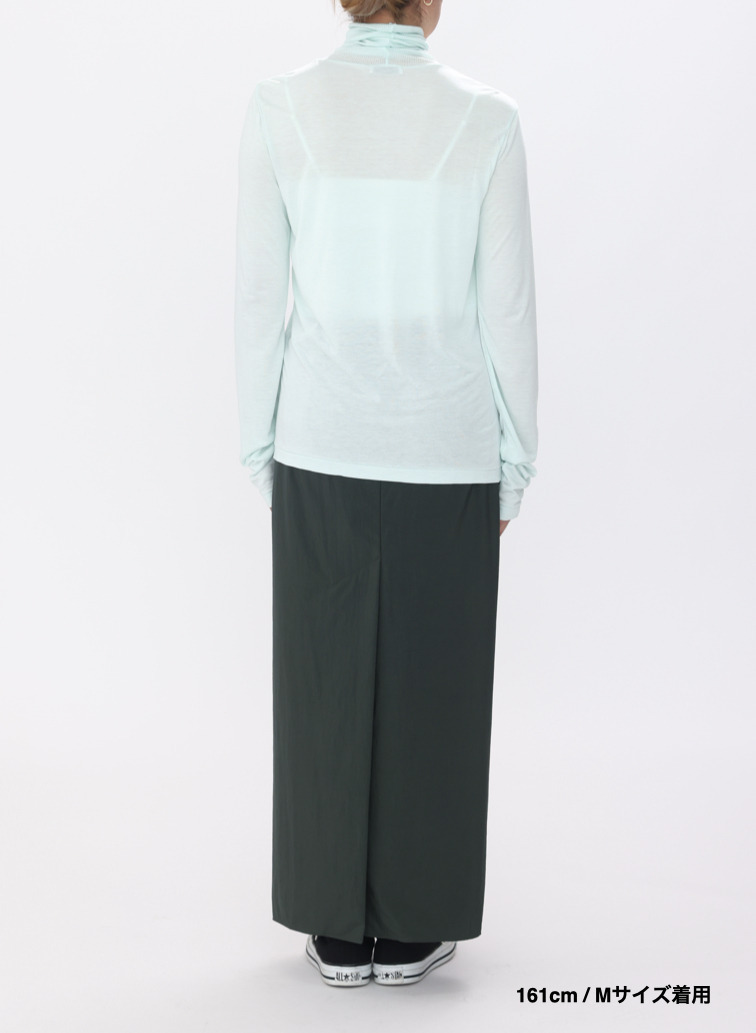 タートルネックプルオーバー / MODAL SILK JERSEY TURTLENECK PULLOVER 詳細画像 Peppermint Green 11