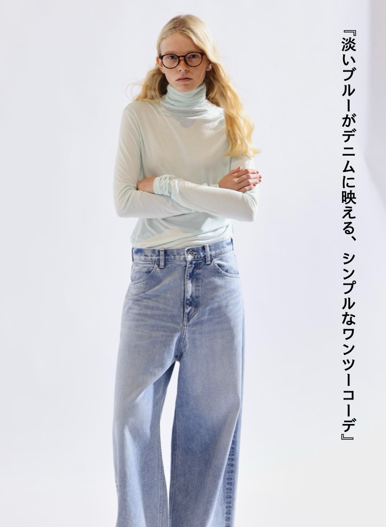 タートルネックプルオーバー / MODAL SILK JERSEY TURTLENECK PULLOVER 詳細画像 Peppermint Green 2