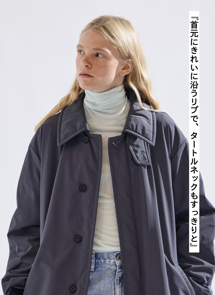 タートルネックプルオーバー / MODAL SILK JERSEY TURTLENECK PULLOVER 詳細画像 Peppermint Green 4