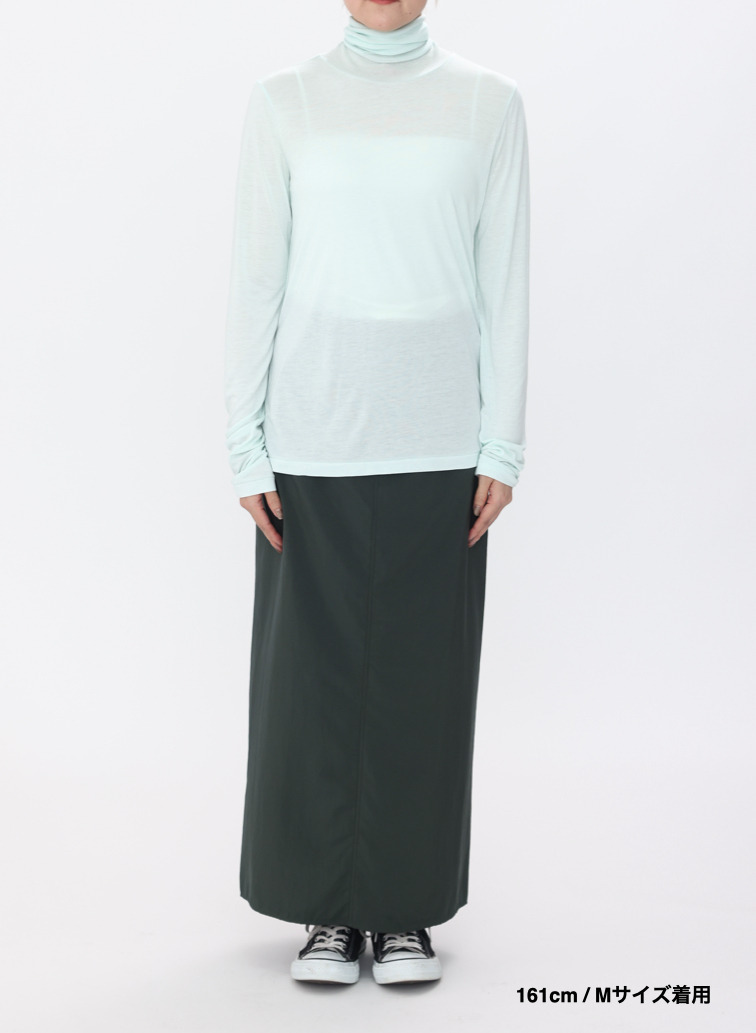 タートルネックプルオーバー / MODAL SILK JERSEY TURTLENECK PULLOVER 詳細画像 Peppermint Green 9