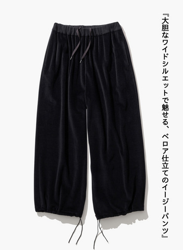 ワイドイージーパンツ / WOOL VELOUR WIDE EASY PANTS