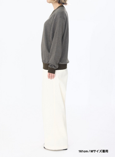 Vネックセーター / COTTON CASHMERE JACQUARD V-NECK SWEATER 詳細画像 Khaki 8
