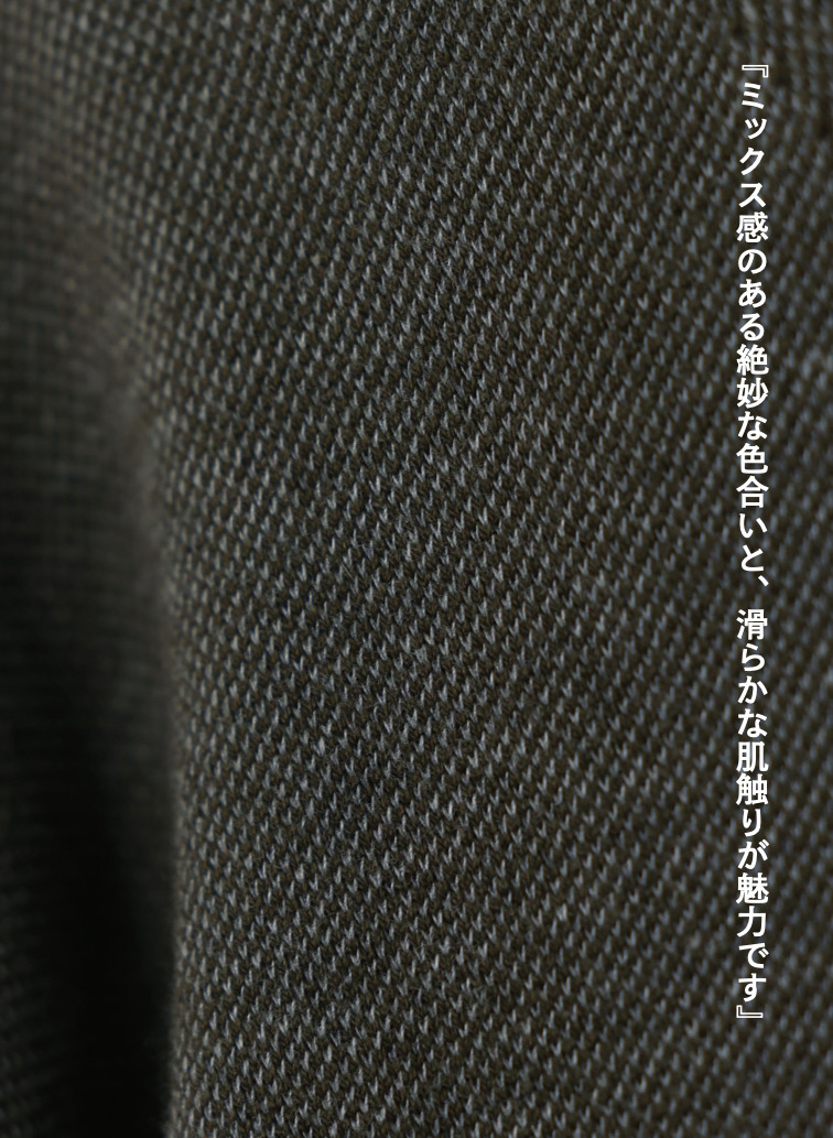 Vネックセーター / COTTON CASHMERE JACQUARD V-NECK SWEATER 詳細画像 Khaki 4