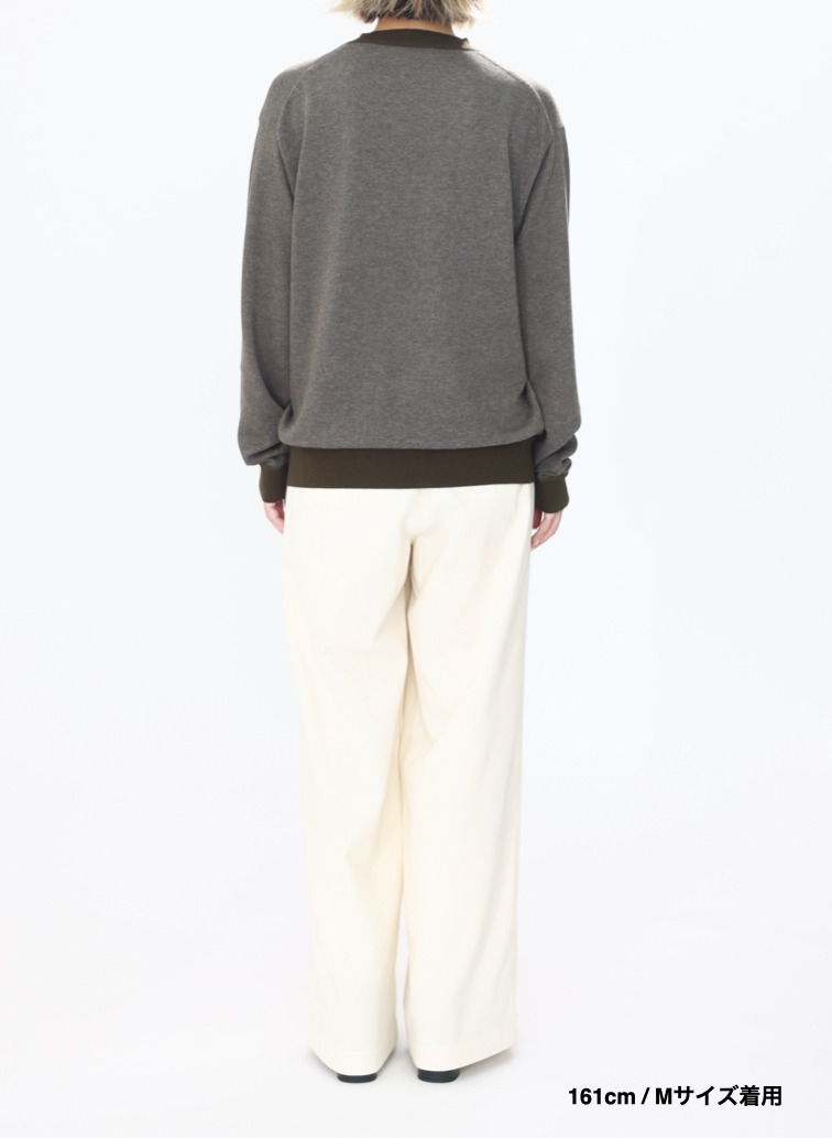 Vネックセーター / COTTON CASHMERE JACQUARD V-NECK SWEATER 詳細画像 Khaki 9