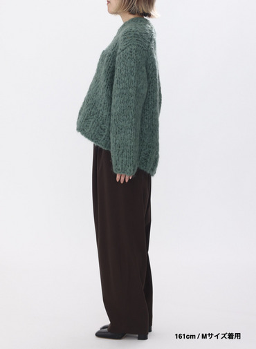 オーバーサイズプルオーバー / HAND KNIT OVERSIZED PULLOVER 詳細画像 Green 2