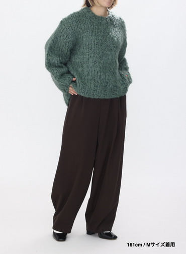 オーバーサイズプルオーバー / HAND KNIT OVERSIZED PULLOVER 詳細画像 Green 4