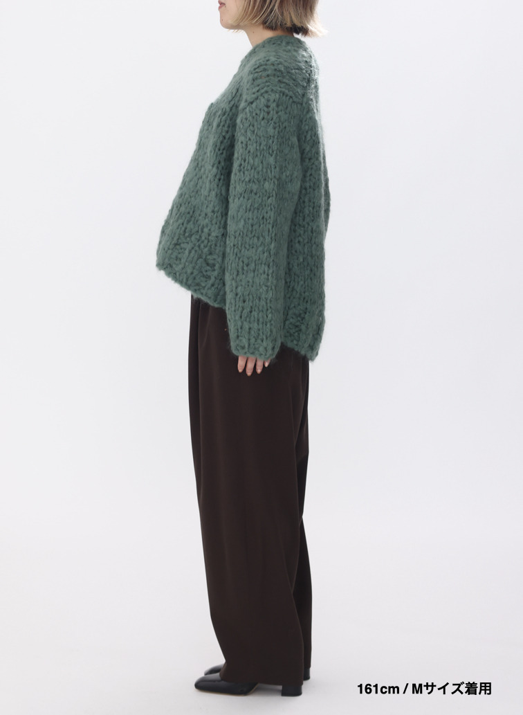 オーバーサイズプルオーバー / HAND KNIT OVERSIZED PULLOVER 詳細画像 Green 2