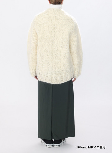 ハンドニットカーディガン / HAND KNIT CARDIGAN 詳細画像 White 3