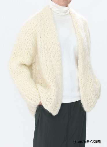 ハンドニットカーディガン / HAND KNIT CARDIGAN 詳細画像 White 6