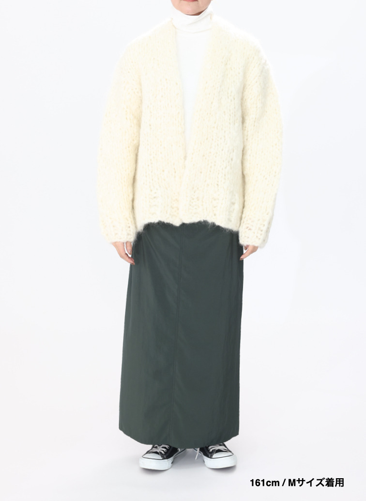 ハンドニットカーディガン / HAND KNIT CARDIGAN 詳細画像 White 1