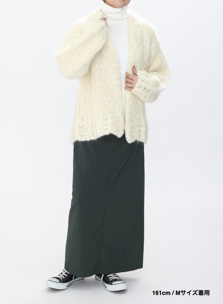 ハンドニットカーディガン / HAND KNIT CARDIGAN 詳細画像 White 4