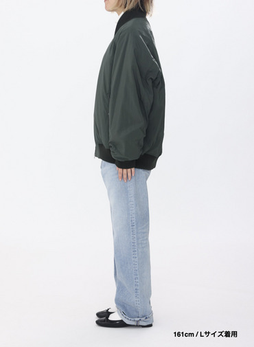 【ESSENTIALS】フライトジャケット / FIBRIL NYLON SATIN FLIGHT JACKET 詳細画像 Khaki 10