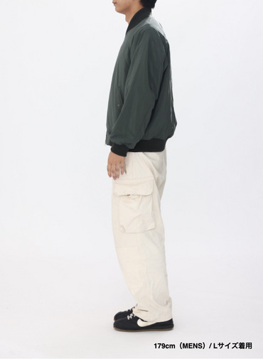 【ESSENTIALS】フライトジャケット / FIBRIL NYLON SATIN FLIGHT JACKET 詳細画像 Khaki 13