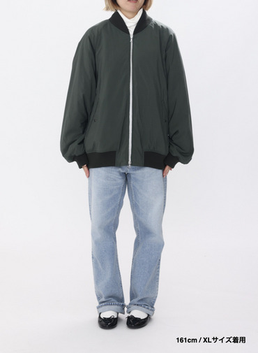 【ESSENTIALS】フライトジャケット / FIBRIL NYLON SATIN FLIGHT JACKET 詳細画像 Khaki 18