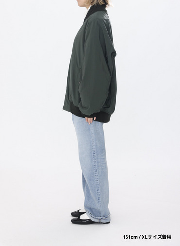 【ESSENTIALS】フライトジャケット / FIBRIL NYLON SATIN FLIGHT JACKET 詳細画像 Khaki 19