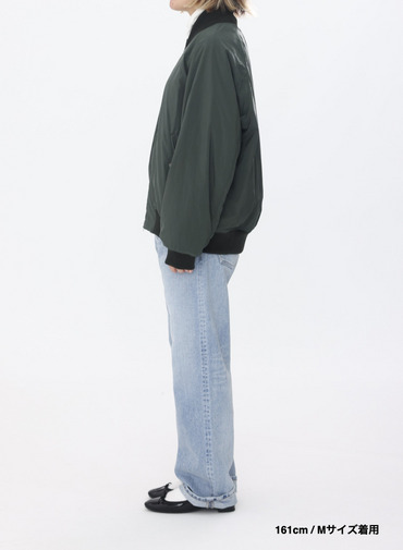 【ESSENTIALS】フライトジャケット / FIBRIL NYLON SATIN FLIGHT JACKET 詳細画像 Khaki 2