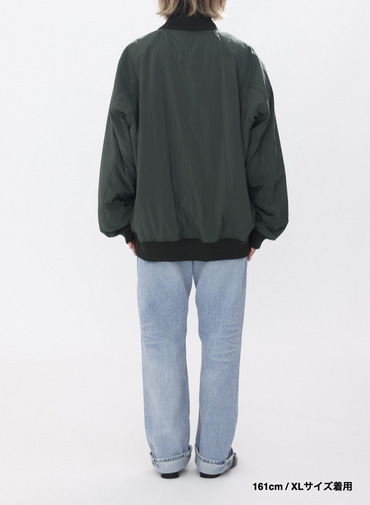 【ESSENTIALS】フライトジャケット / FIBRIL NYLON SATIN FLIGHT JACKET 詳細画像 Khaki 20