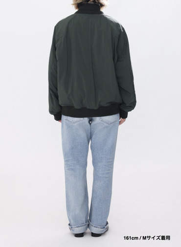 【ESSENTIALS】フライトジャケット / FIBRIL NYLON SATIN FLIGHT JACKET 詳細画像 Khaki 3
