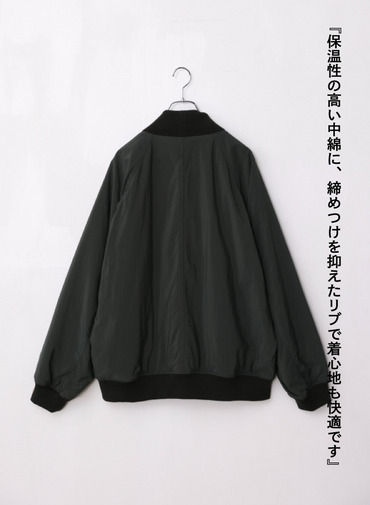 【ESSENTIALS】フライトジャケット / FIBRIL NYLON SATIN FLIGHT JACKET 詳細画像 Khaki 12