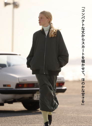 【ESSENTIALS】フライトジャケット / FIBRIL NYLON SATIN FLIGHT JACKET 詳細画像 Khaki 6