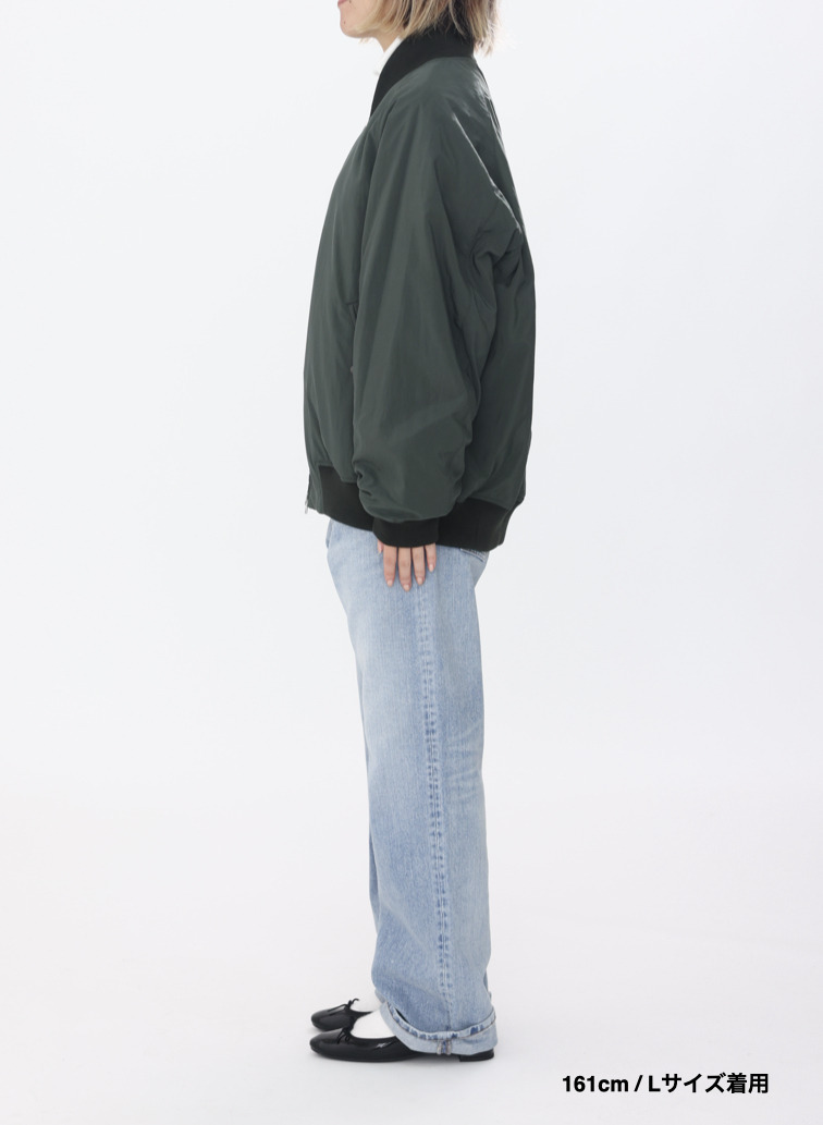 【ESSENTIALS】フライトジャケット / FIBRIL NYLON SATIN FLIGHT JACKET 詳細画像 Khaki 10