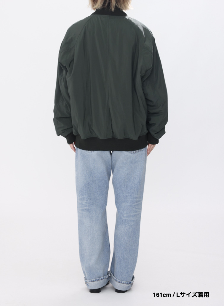 【ESSENTIALS】フライトジャケット / FIBRIL NYLON SATIN FLIGHT JACKET 詳細画像 Khaki 11