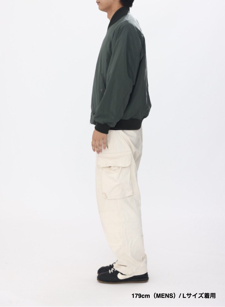 【ESSENTIALS】フライトジャケット / FIBRIL NYLON SATIN FLIGHT JACKET 詳細画像 Khaki 13