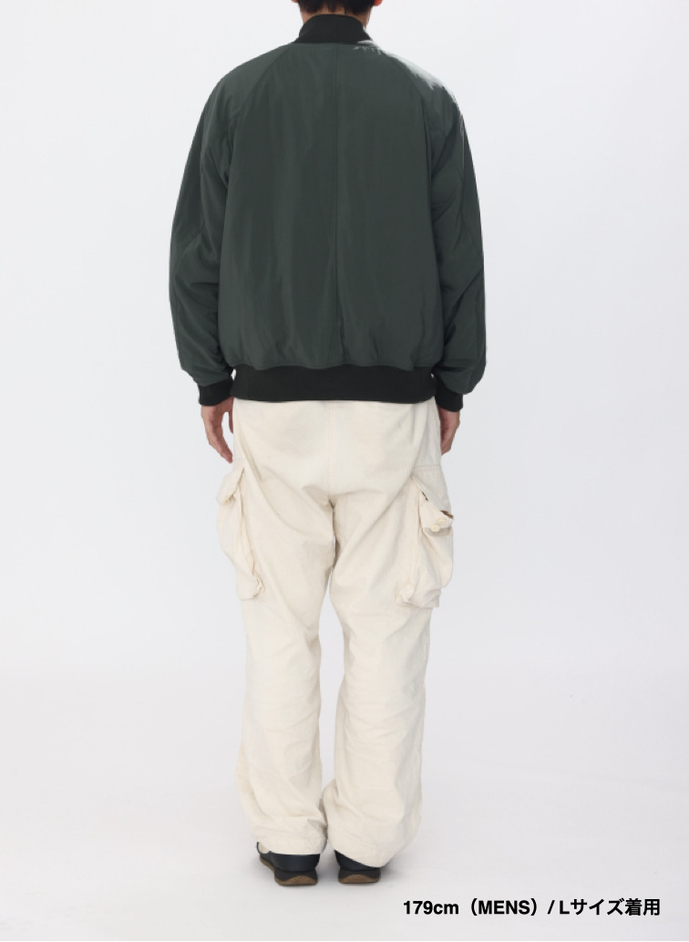 【ESSENTIALS】フライトジャケット / FIBRIL NYLON SATIN FLIGHT JACKET 詳細画像 Khaki 14