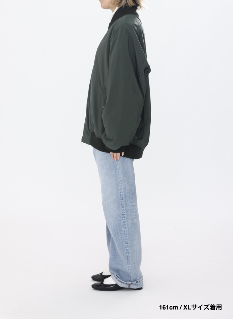 【ESSENTIALS】フライトジャケット / FIBRIL NYLON SATIN FLIGHT JACKET 詳細画像 Khaki 19