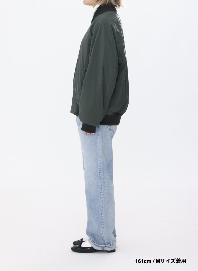 【ESSENTIALS】フライトジャケット / FIBRIL NYLON SATIN FLIGHT JACKET 詳細画像 Khaki 2