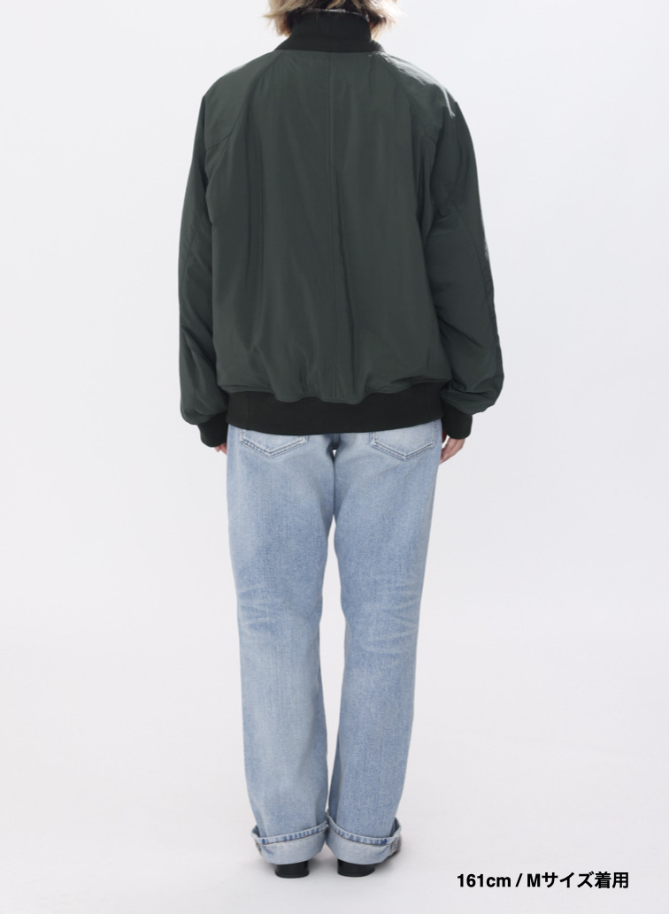 【ESSENTIALS】フライトジャケット / FIBRIL NYLON SATIN FLIGHT JACKET 詳細画像 Khaki 3