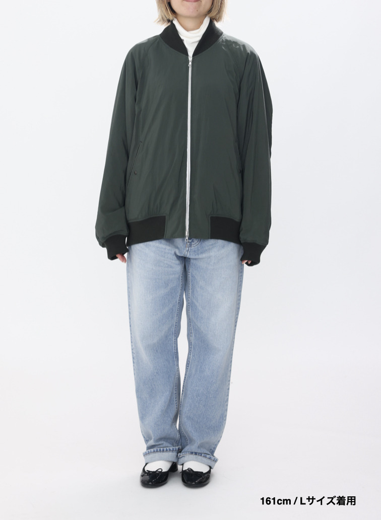 【ESSENTIALS】フライトジャケット / FIBRIL NYLON SATIN FLIGHT JACKET 詳細画像 Khaki 9