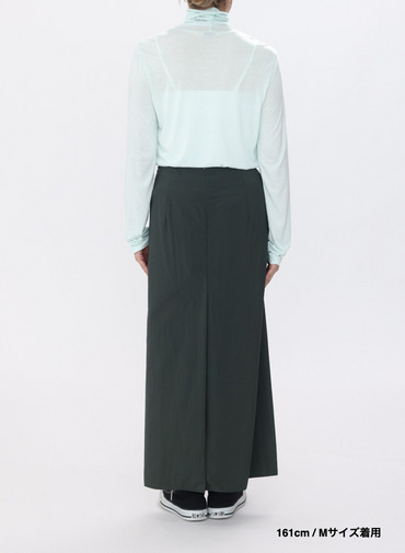 ストレートスカート / FIBRIL NYLON SATIN STRAIGHT SKIRT 詳細画像 Khaki 14
